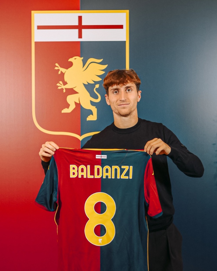 官方：巴尔丹齐租借加盟热那亚，附带买断选项